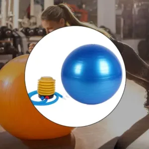 Heavy Duty Gym Ball Non-Slip Stability Ball with Foot Pump for Total Body Fitness ( default, Standard ).