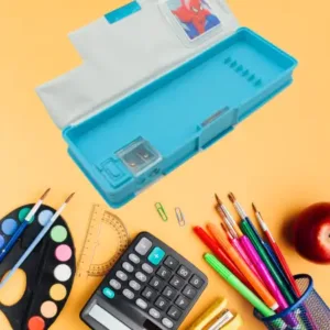 Cartoon Multi-functional Geometry Box with Calculator & Double Sharpener ( default, Standard ).