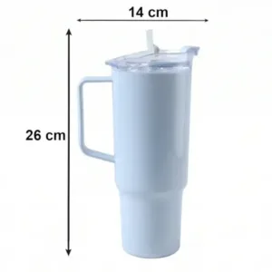 1800ml Travel Tumbler with Handle & Straw | Large Capacity Leak-Resistant Insulated Drink Cup ( default, OS )