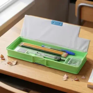 Kids Pencil Box with Built-in Sharpener | Cute Dinosaur Pencil Case | Multipurpose Stationery Organizer for School Boys & Girls ( default, OS )