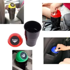 Car Dustbin / Mini Car Trash Bin / Car Ashtray ( default, Standard ).