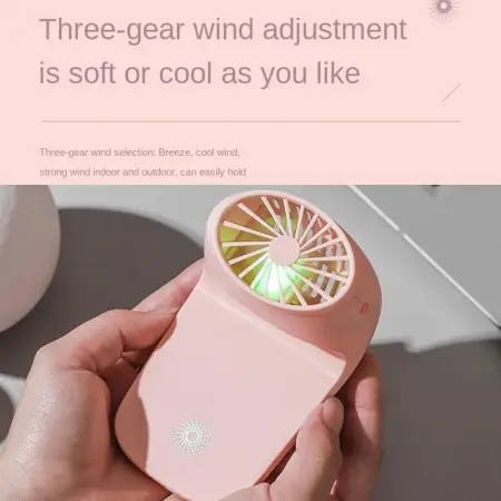 CR86J3q8dC9pZJJPKz9eQWymnevotVEQVUvp0X1L.webp Portable Mobile Phone Holder Fan Personal Fan Multi- Function Fan Handheld Charging Fan (Battery Not Include) ( default, Standard ).