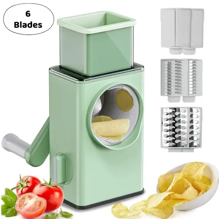 CRadmrypX1DFuRHnEOWSU4GJQYiVzPVtN719tRGI.webp Stainless Steel Vegetable Chopper with 6 Blades - Kitchen Mando line Slicer ( default, Standard ).