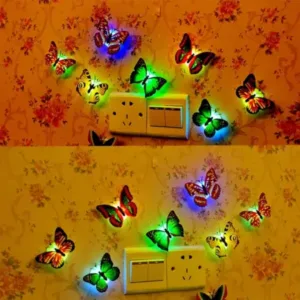 Butterfly 3D Night Lamp – Multicolor Illusion LED Lamp for Bedroom, Drawing Room & Kids ( default, OS )