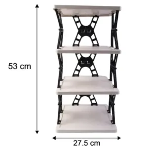 Multipurpose Foldable 4 Layer Storage Rack | Space Saving Kitchen | Foldable Countertop Storage Stand ( default, OS )