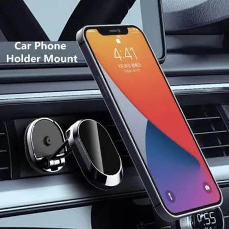 MSbZ3iTWUvVjlNgoDHWpx2bk1zeLhxND6bSOqs2J.webp 360 Degree Rotating Magnetic Car Phone Holder | Metal Folding Car Phone Holder | New Alloy Folding Magnetic Car Phone Holder (Pack of 1) ( default, Standard ).