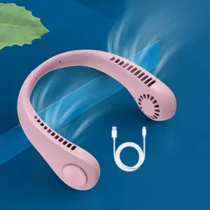 Portable Neck Fan – Hands Free Bladeless USB Rechargeable 360° Cooling Wearable Neck Fan ( default, Standard )
