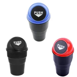 Car Dustbin / Mini Car Trash Bin / Car Ashtray ( default, Standard ).