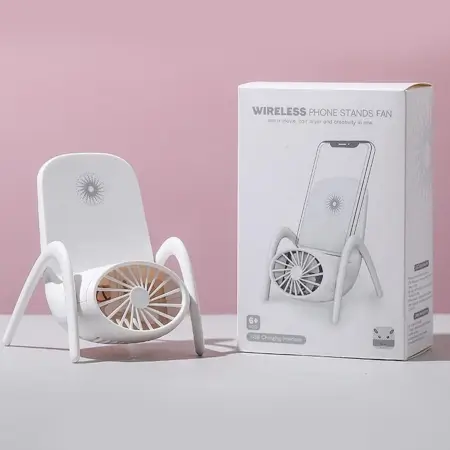 kJRj8BC80BIN0MVR8GGYVfgvTEjfAwxJxei0EtXR.webp Portable Mobile Phone Holder Fan Personal Fan Multi- Function Fan Handheld Charging Fan (Battery Not Include) ( default, Standard ).
