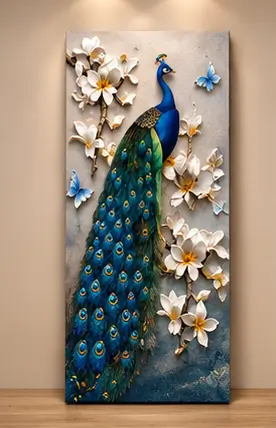 sl0wRD1uYDXkBO49ezDWcTvjDWHa0Oi8jMUlXxzd.webp Radha Krishna Peacock 3 Panel Canvas Wall Painting | Premium Spiritual Wall Art for Living Room, Bedroom & Office ( default, OS )